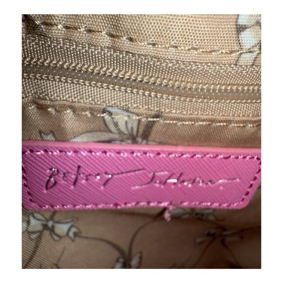 Betsey Johnson Pink Xomaya Bucket Crossbody Magnet Close Purse Bag **NWT** - Picture 13 of 16